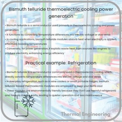 Bismuth Telluride İçin Yüksek Termal Uygulama ve Güç Üretimi!